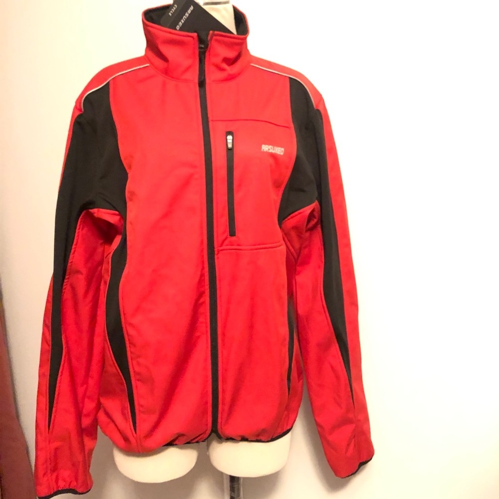 Cycling Red Jacket Arsuxeo Unisex cycling jacket Size XL